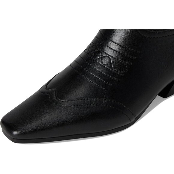 Steve Madden Dollie Western Boots Black 7 Knee High Embroidered $190 - Picture 5 of 6